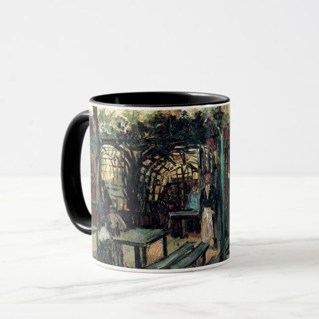 Terrasse eines Cafés, Montmartre von Vincent van G Tasse (Vorderseite Links)