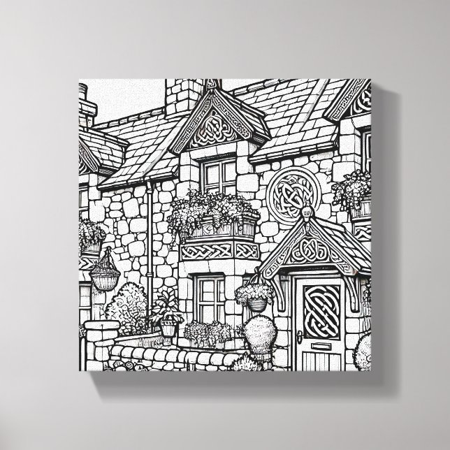 Terrasse House #50 Leinwanddruck (Vorderseite)