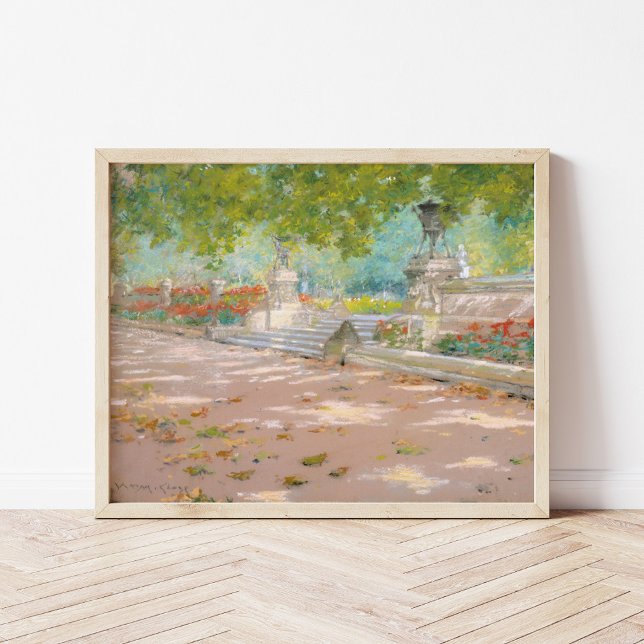 Terrasse, Prospektivpark | William Merritt Chase Poster (Von Creator hochgeladen)