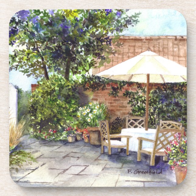 Terrasse The Manor House, York Untersetzer (Vorderseite)