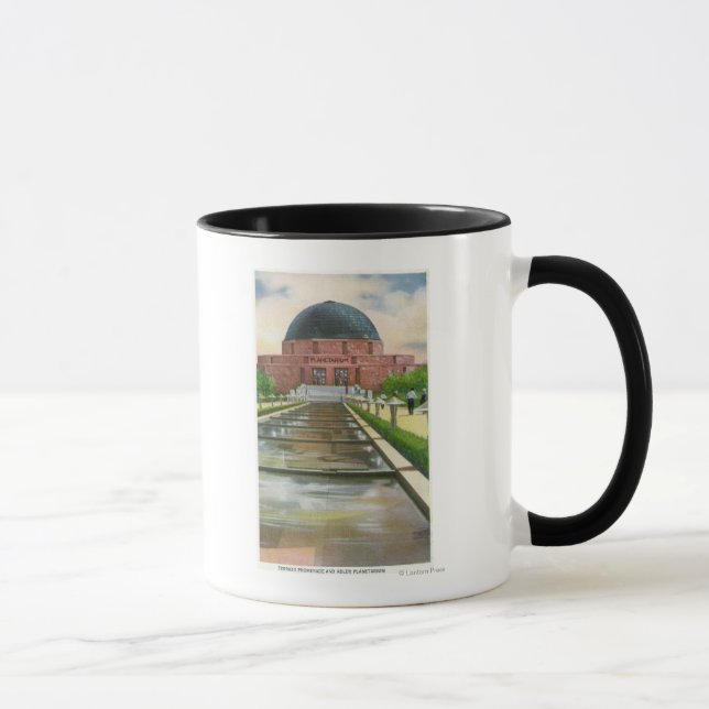 Terrazo Promenade View of Adler Planetarium Tasse (Rechts)