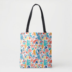 Terrazzo Aquarellmuster nahtlos. Handzeichnung Tasche