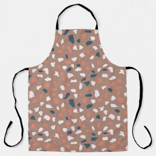 Terrazzo Boden nahtlos Muster. Vintager Stein, Schürze