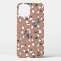 Terrazzo-Boden nahtloses Muster. Antiker Stein,