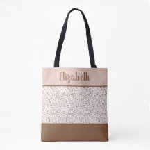 Terrazzo Brown und Beige und Weiß Abstrakt