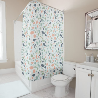 Terrazzo Colorful Badezimmer Dusche Vorhang