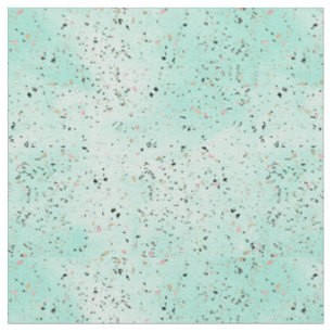 Terrazzo-Design aus Minz- und Goldmarmor Confetti Stoff