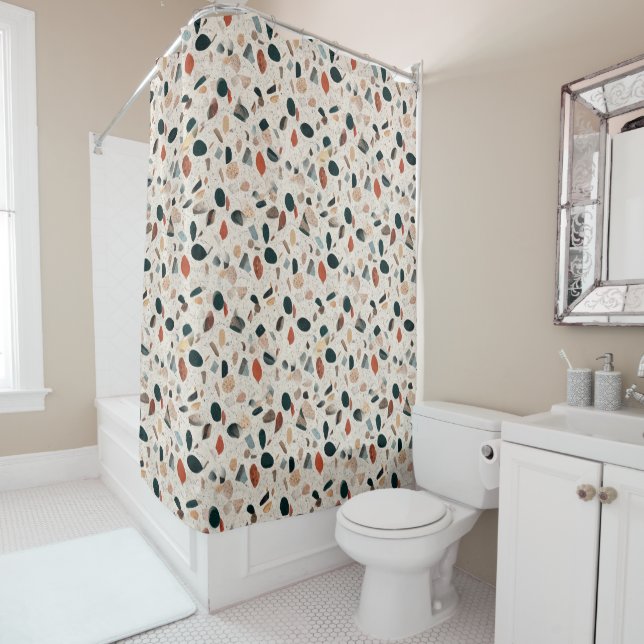 Terrazzo Duschvorhang (Beispiel)