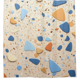 Terrazzo Highlights Duschvorhang