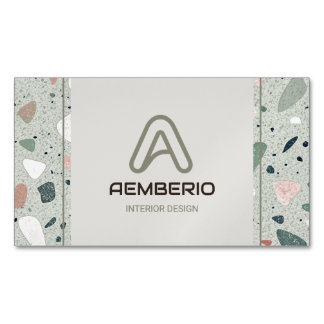 Terrazzo Interior Design Magnetische Visitenkarte