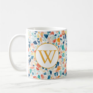 Terrazzo-Kaffeetasse - Farbige Anfangsbuchstaben Kaffeetasse