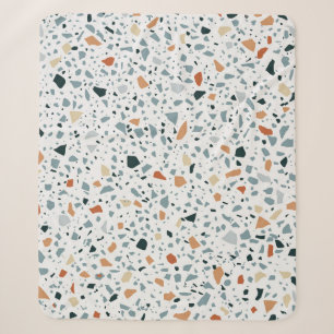 Terrazzo Marmor nahtlos handgefertigtes Muster Sherpadecke