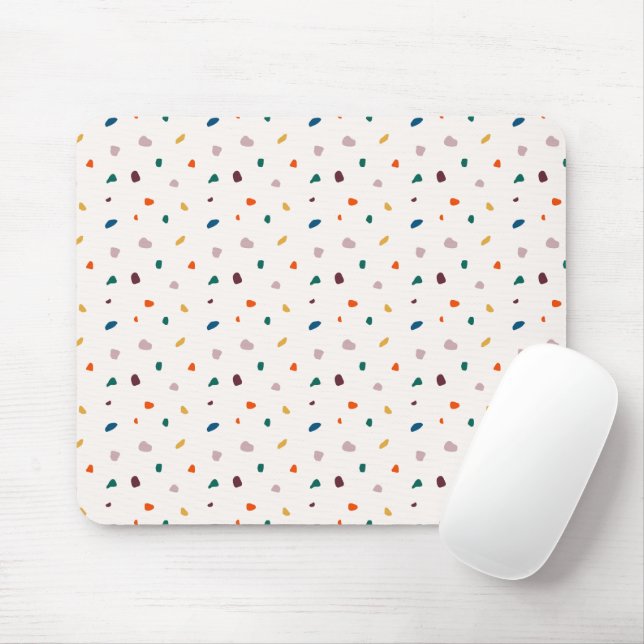 Terrazzo Mouse Pad - Modernes Schreibtischzubehör Mousepad (Mit Mouse)