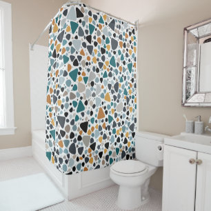 Terrazzo Muster Duschvorhang
