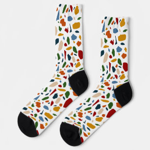 Terrazzo Muster farbenfroh Socken