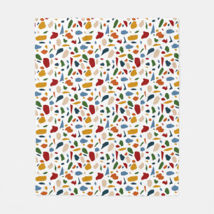 Terrazzo-Muster Farbig Fleecedecke