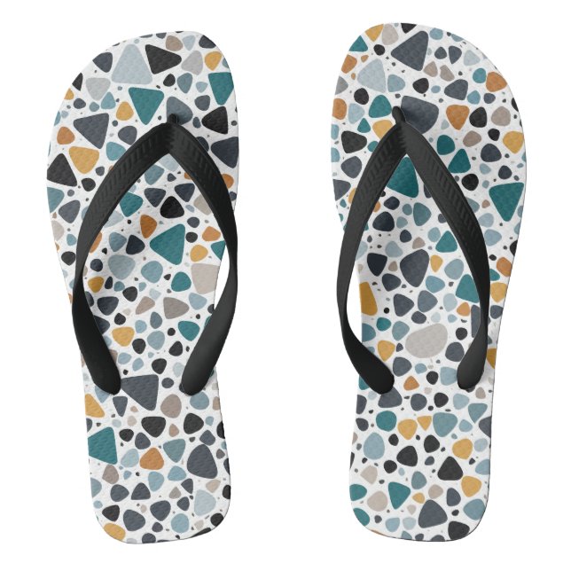 Terrazzo Muster Flip Flops (Fußbett)