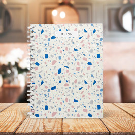 Terrazzo Muster neutrales natürliches Elegant Notizbuch