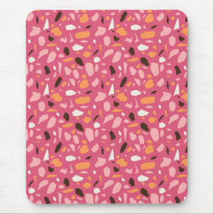 Terrazzo Muster Pink Mousepad
