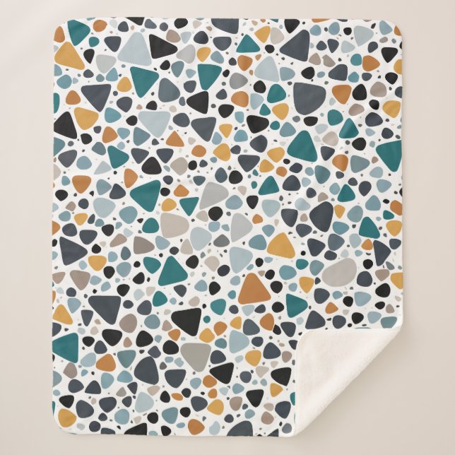 Terrazzo Muster Sherpadecke (Vorderseite)