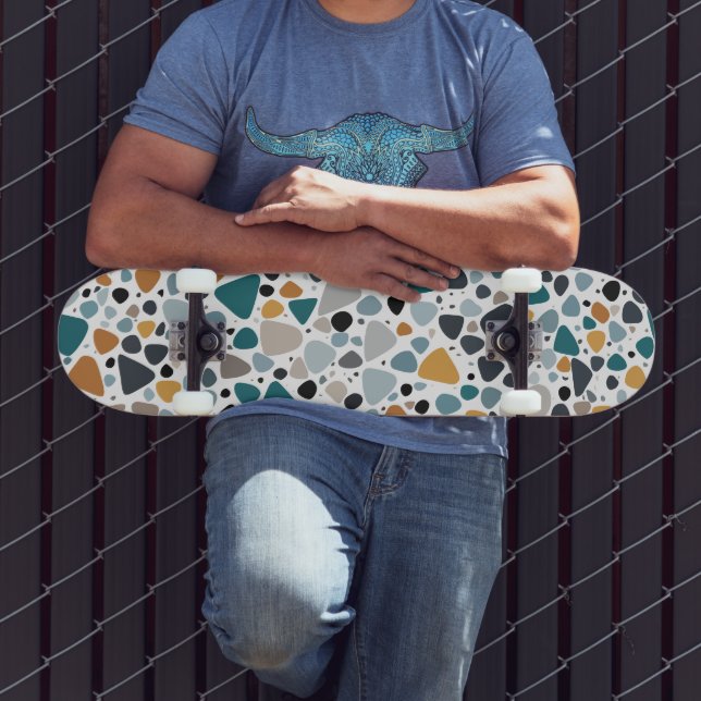Terrazzo Muster Skateboard (Außenbereich 3)