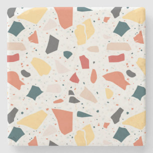 Terrazzo Muster Steinuntersetzer