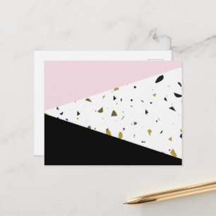 Terrazzo Muster, Terrazzo Hintergrund Postkarte