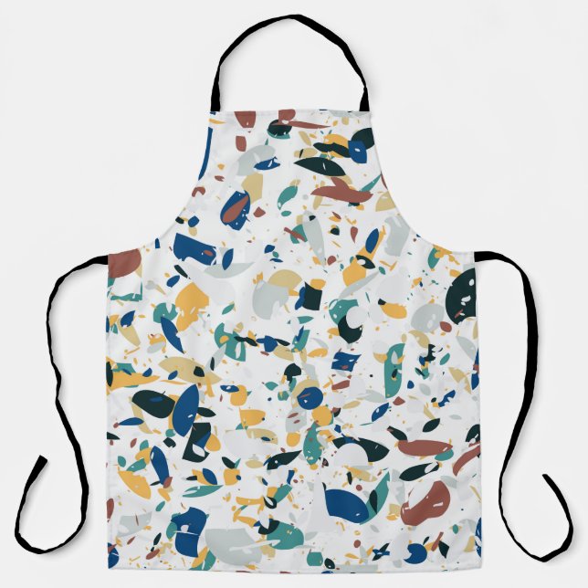Terrazzo nahtloses Muster. Modernes abstraktes Des Schürze (Vorderseite)