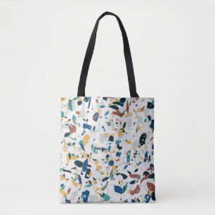 Terrazzo nahtloses Muster. Modernes abstraktes Des Tasche