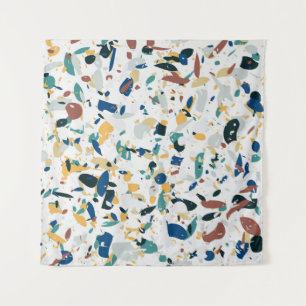 Terrazzo nahtloses Muster. Modernes abstraktes Des Wandteppich