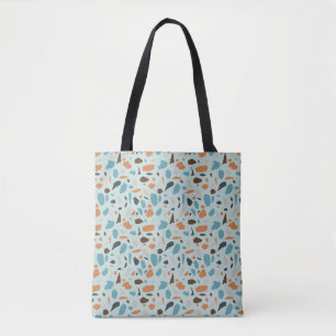 Terrazzo Pattern Blue Tasche