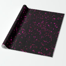 Terrazzo Retro Schwarz Hot Pink Vintages Muster