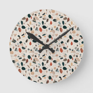 Terrazzo Runde Wanduhr