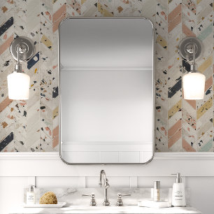 Terrazzo-Schachkeil-Mehrfarben-Fliese Tapete