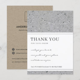 TERRAZZO-SPEZIELTES PATTERUNTERNEHMENSLOGO DANKESKARTE