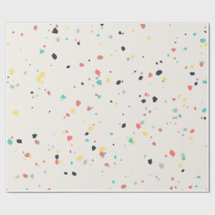 Terrazzo-Sprenkelschema nahtlos Geschenkpapier