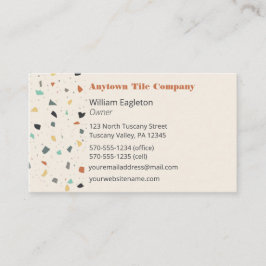 Terrazzo Tile Mason, Fliesenebenen Visitenkarte