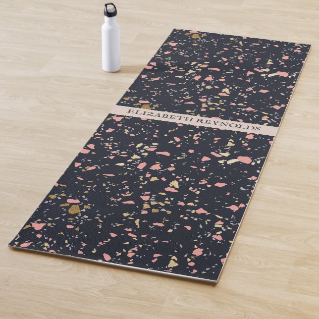 Terrazzo Tile Muster Personalisierte Yoga Mat Yogamatte (Beispiel)