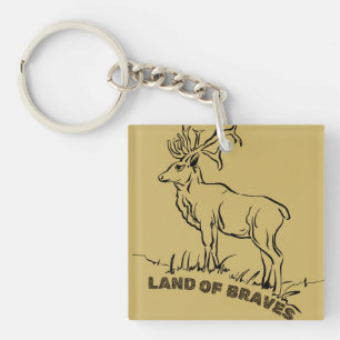 Terre de Braves Cerf Ligne Art