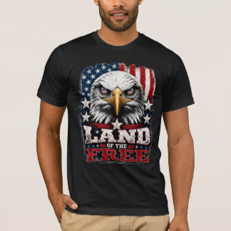 Terre de la Liberté – T-shirt patriotique aigle