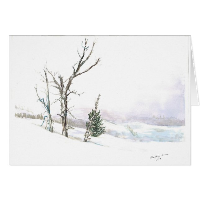 Terre de merveille d'hiver (Devant horizontal)