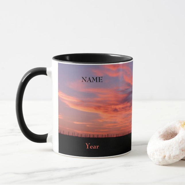 Terre de vie Ciel Café Mug (Avec donut)