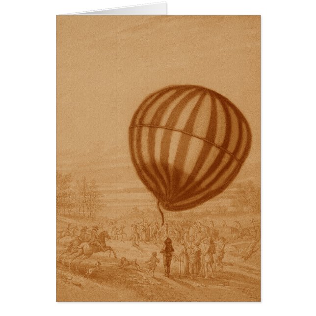 Terre de vol de ballon de gaz équipée par (Devant)