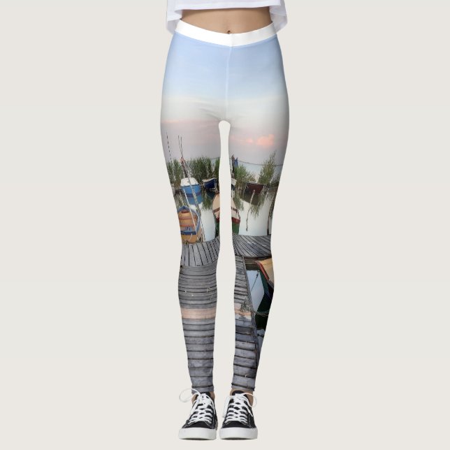 Terre des bateaux leggings pour femmes (Devant)