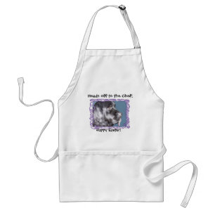 Terre-Neuve Dog~ se dirige au tablier de chef
