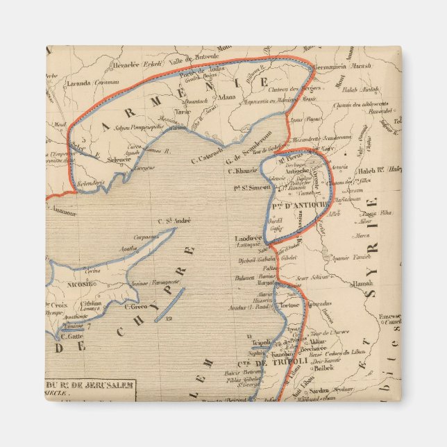 Terre Sainte depuis la deuxieme croisade Magnet (Vorne)