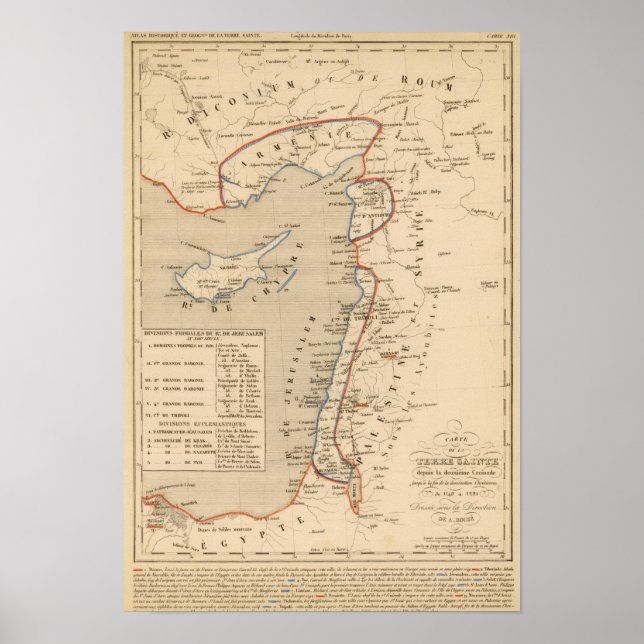 Terre Sainte depuis la deuxieme croisade Poster (Vorne)