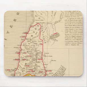 Terre Sainte divisee en royaumes d'Israel Mousepad