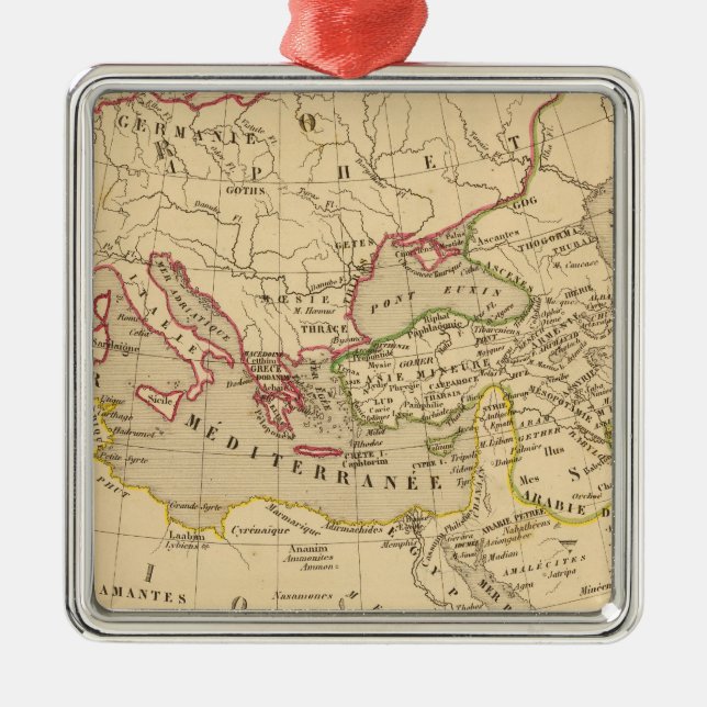 Terre Zusatztrois fils de Noe Silbernes Ornament (Vorne)