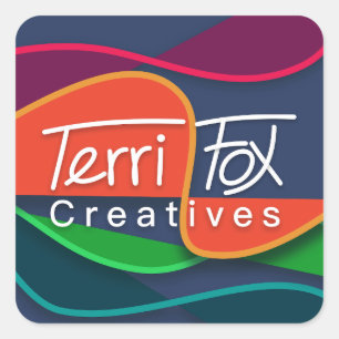 Terri Fox Creatives Quadratischer Aufkleber